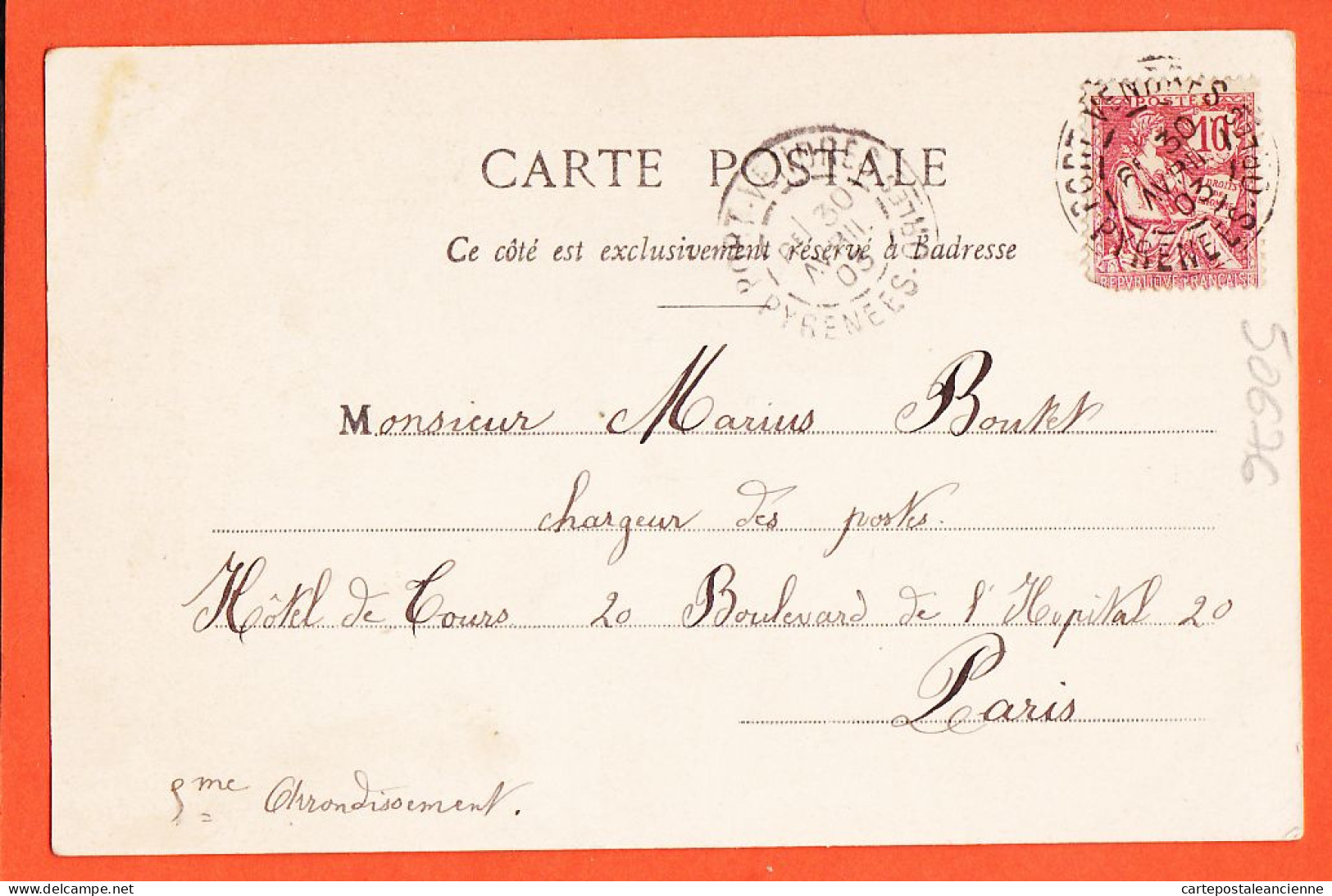 24293 /⭐ ◉  JUNON Déesse Du MARIAGE Série PETITES DEESSES 1903 à Marius BOUTET Chargeur Des Postes Paris-BERGERET  - Bergeret