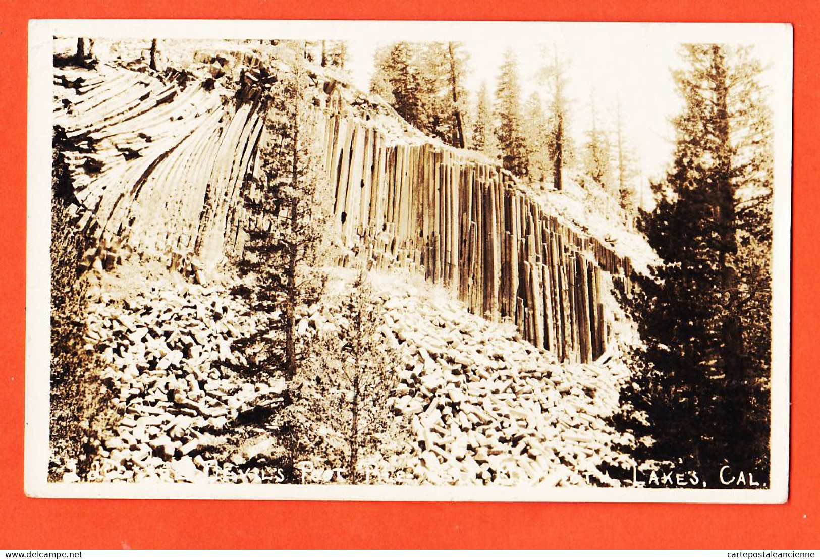 24027 / Rare Real-Photo California Mammoth Lakes Devils Postpile National Monument 1926 à Georges Du SOLEIL Bruxelles - Death Valley