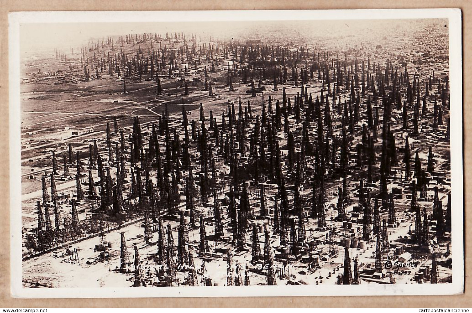 24004 / ♥️ Rare Real-Photo 1930s Long Beach California OIL FIELDS At SIGNAL HILL - Carte-Photo SPENCE  Peu Commun - Long Beach