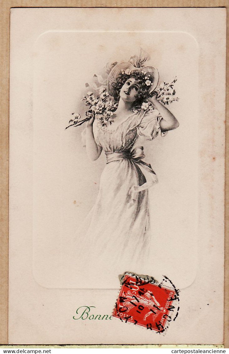 24386 /⭐ ◉  M.M VIENNE M MUNK N°276 - BONNE ANNEE - Mode Femme Elegante Lyon Le 19-01-1911 CPA DETOUREE - Vienne