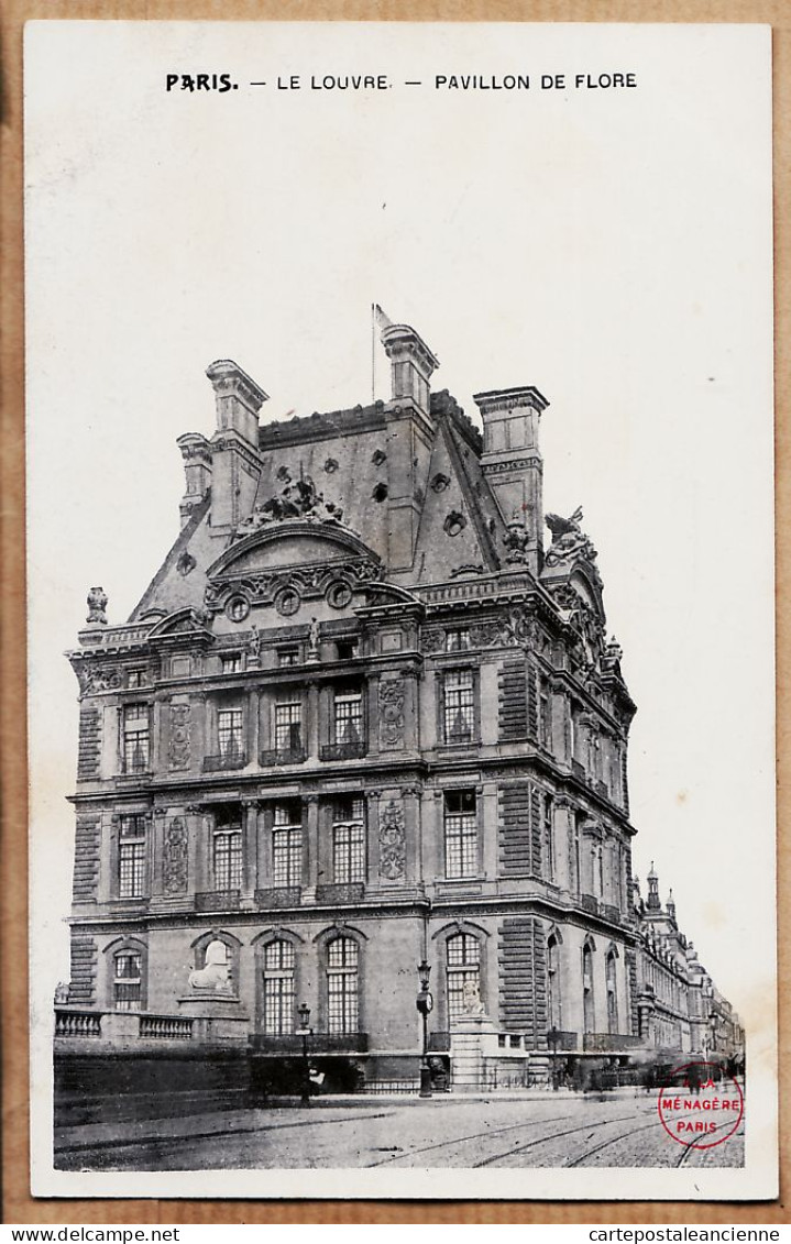 24124 /⭐ ◉  PARIS 1er Le LOUVRE Pavillon De FLORE Cliché 1900s Edition A LA MENAGERE Etat: PARFAIT  - Distretto: 01