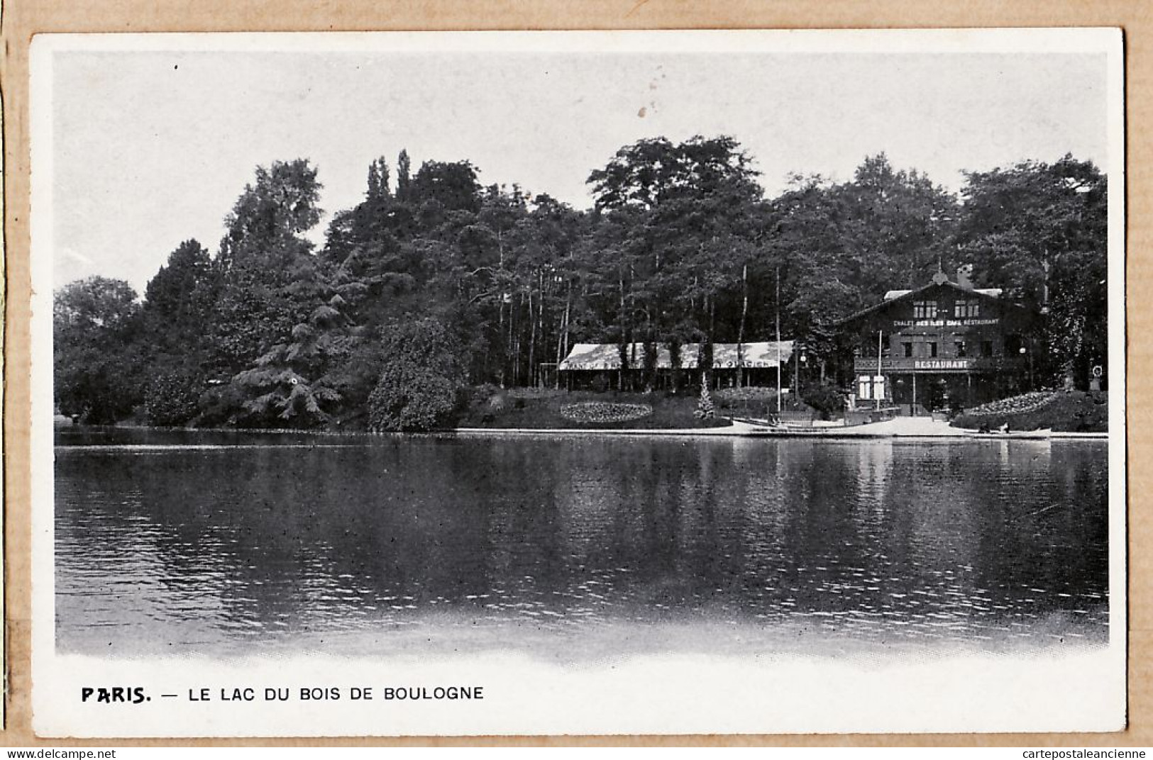 24256 /⭐ ◉  BOIS De BOULOGNE PARIS XVIe Café-Restaurant CHALET Des ILES Le Lac Cliché 1900s Etat: PARFAIT - Arrondissement: 16
