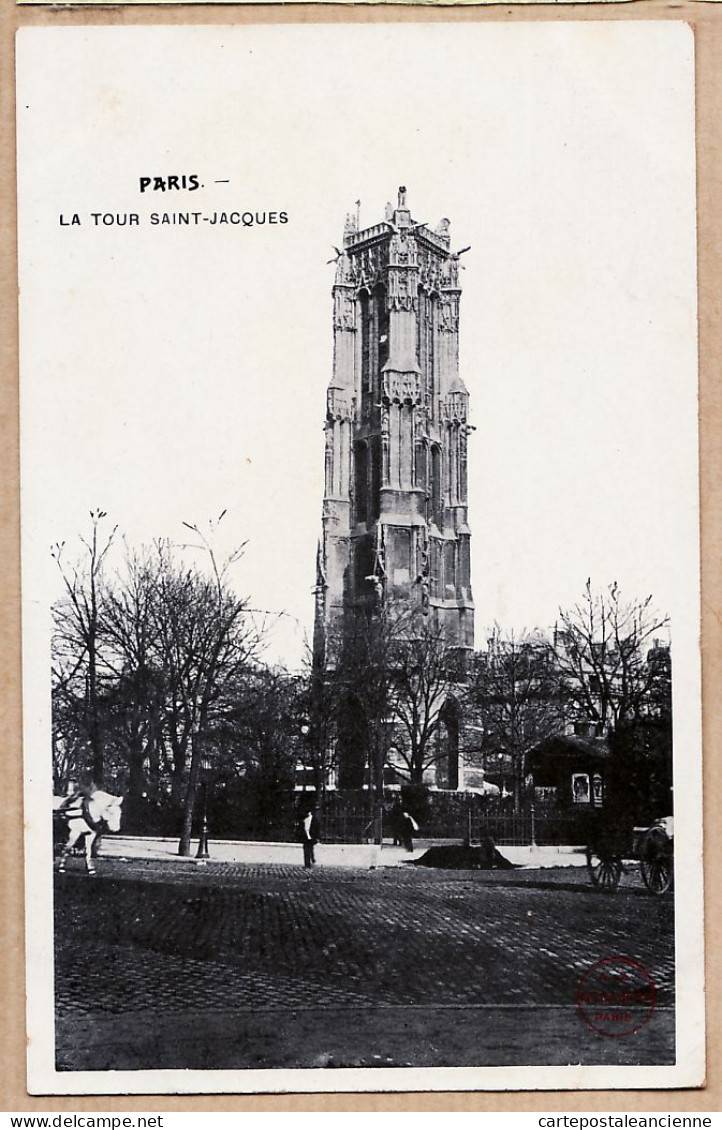 24141 /⭐ ◉  PARIS IVe La Tour SAINT-JACQUES St  Cliché 1900s Etat: PARFAIT Edition A LA MENAGERE - District 04