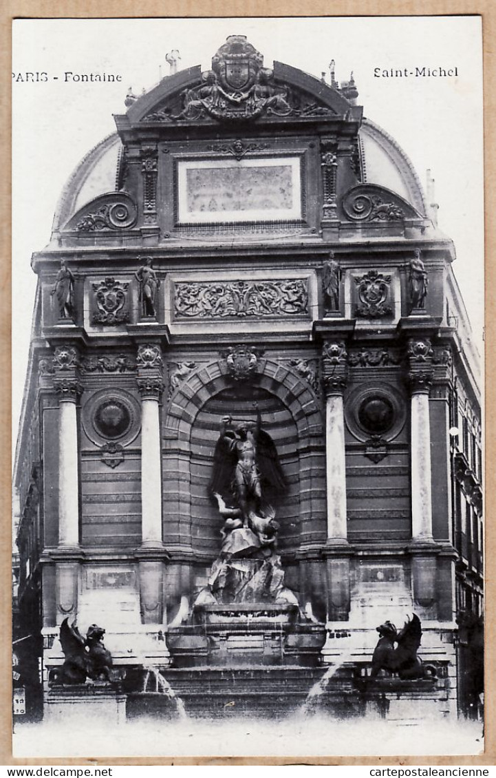24159 /⭐ ◉  PARIS VI Place ST-ANDRE Des ARTS Fontaine SAINT-MICHEL 1900s Etat PARFAIT - Distrito: 06