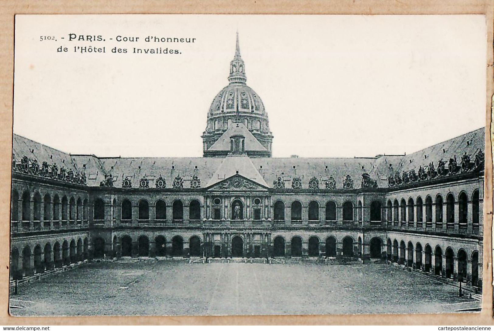 24182 /⭐ ◉  PARIS VIIe Cour D'honneur De L'Hotel Des INVALIDES 1890s Etat PARFAIT N°5102 - Paris (07)