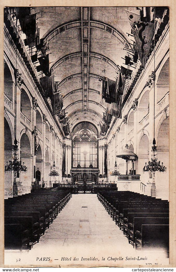 24179 /⭐ ◉  PARIS VIIe Hotel Des INVALIDES Le Chapelle SAINT-LOUIS St 1910S Etat PARFAIT NEURDEIN 52 - Paris (07)