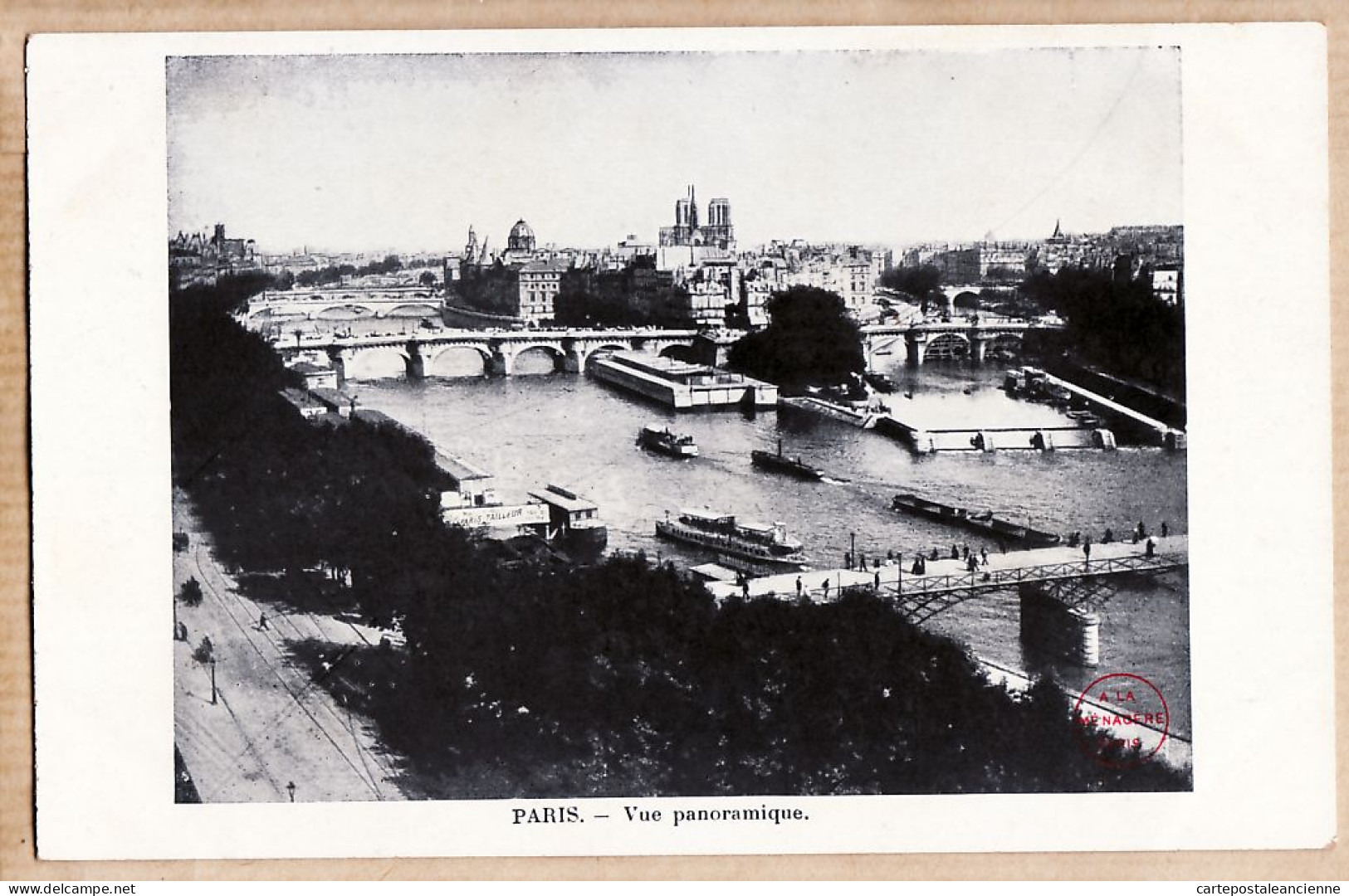 24062 /⭐ ◉  PARIS Vue Panoramique 1890s  Etat:PARFAIT - De Seine En Haar Oevers