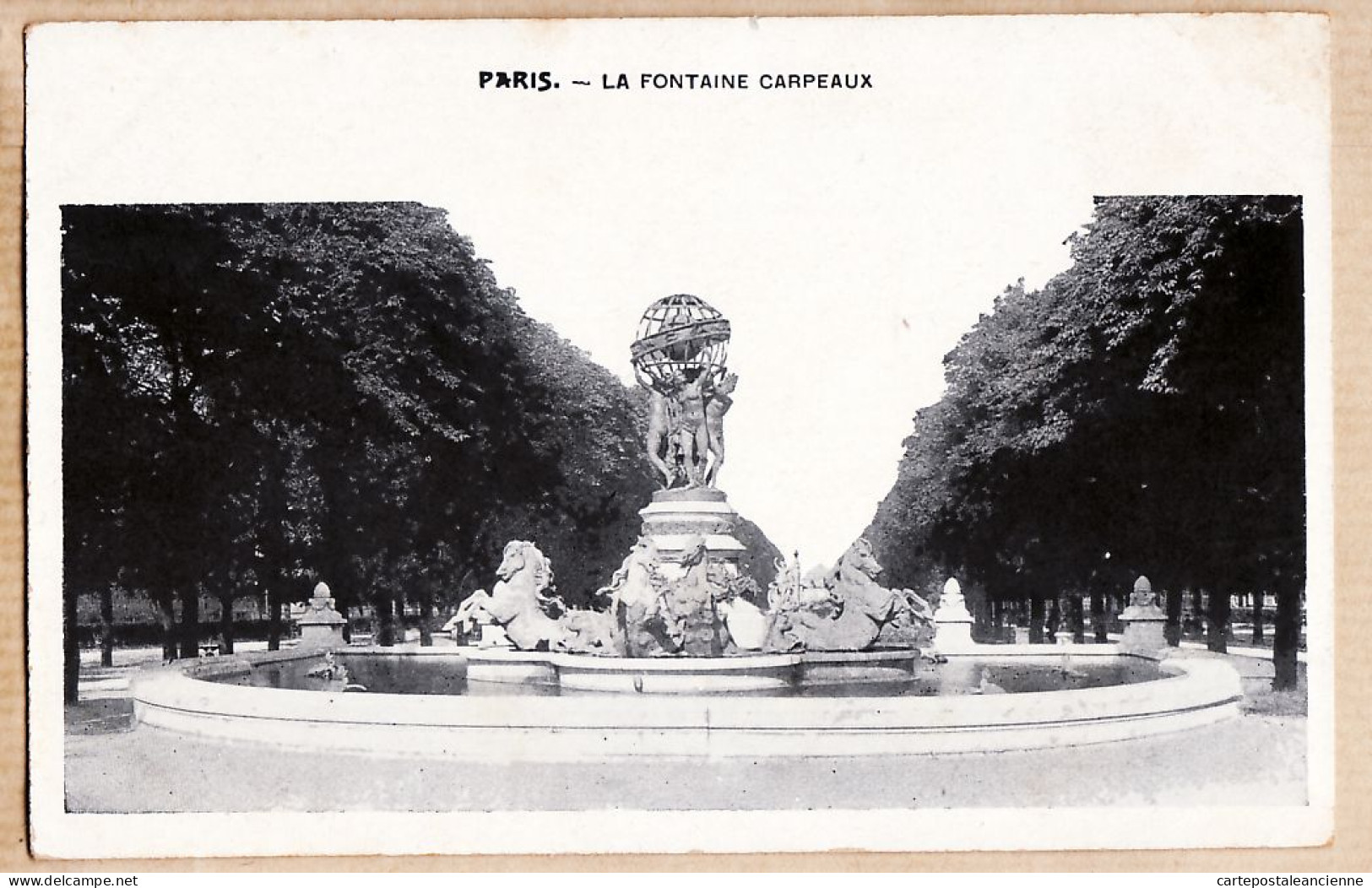 24155 /⭐ ◉  PARIS VI La Fontaine CARPEAUX Ou Des Quatre-Parties-du-Monde 1900s  - Arrondissement: 06