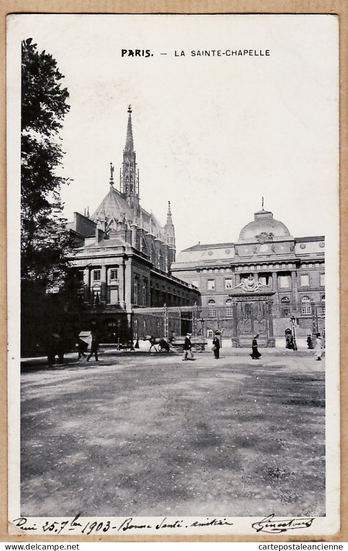 24102 /⭐ ◉  PARIS 1er Eglise La SAINTE-CHAPELLE Ste 1903 à GINESTOUS Officier Du Génie Belley Ain - District 01