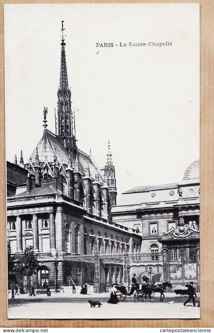 24101 /⭐ ◉  PARIS 1er Eglise La SAINTE-CHAPELLE Ste  Cliché 1890s ( Aucune Auto )  -Etat PARFAIT - District 01