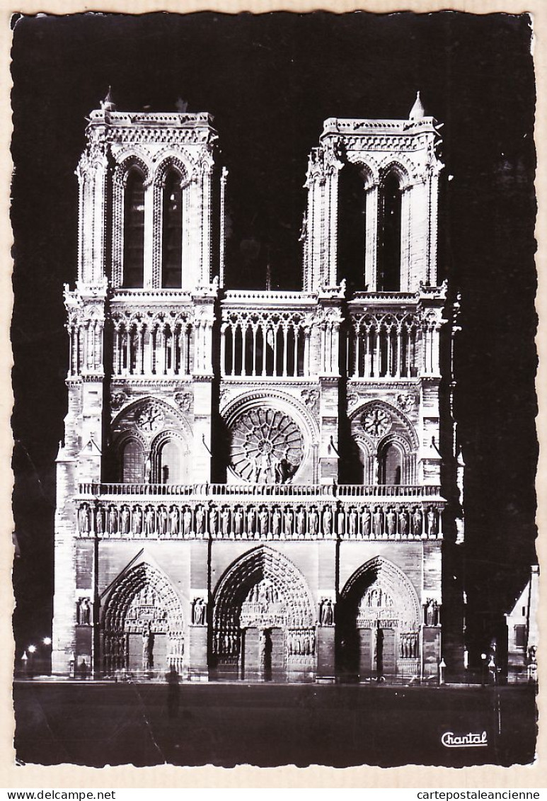 24048 /⭐ ◉  PARIS Façade De NOTRE-DAME Illuminée Edition CHANTAL 461 - Notre Dame Von Paris