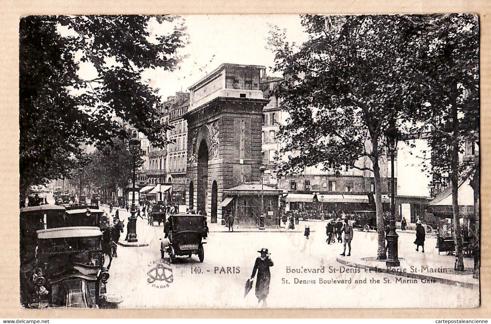 24233 /⭐ ◉  PARIS X Porte SAINT MARTIN Boulevard St DENIS 1910s N°140 - District 10