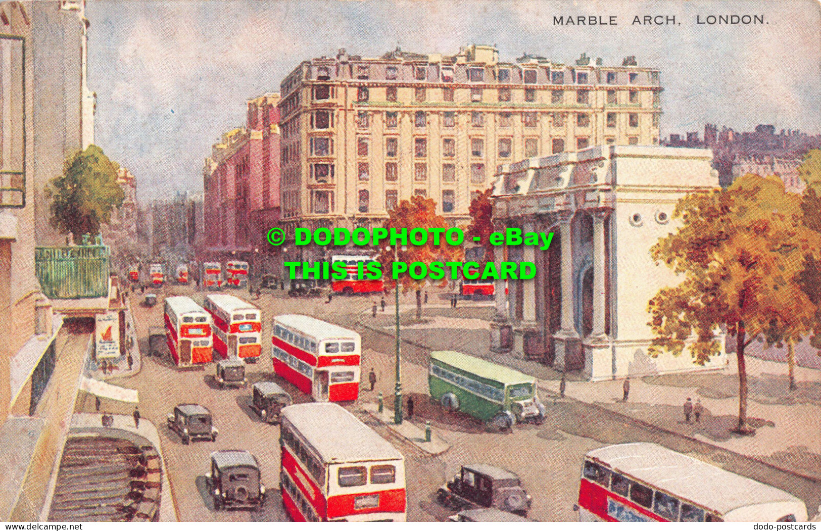 R549058 London. Marble Arch. Valentine. Art Colour. E. W. H - Other & Unclassified