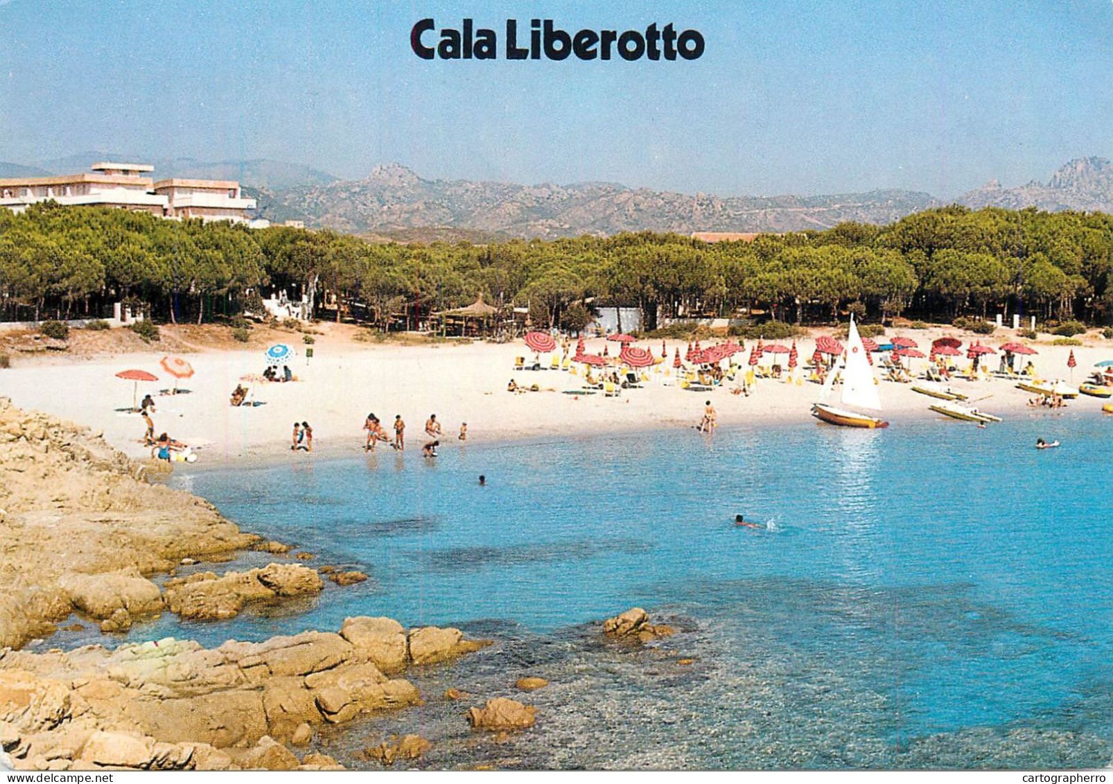 Navigation Sailing Vessels & Boats Themed Postcard Cala Liberotto Hydrobicycle - Segelboote