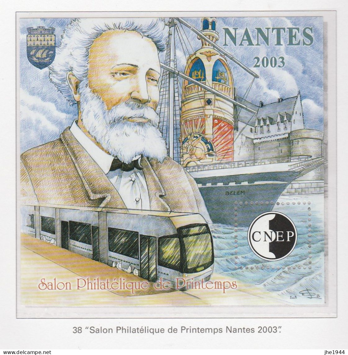 France CNEP N° 38 Salon Philatélique De Printemps à Nantes, Jules Verne - CNEP