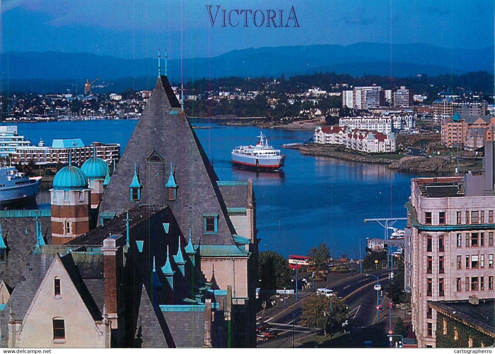 Navigation Sailing Vessels & Boats Themed Postcard Victoria Cruise Ship - Segelboote