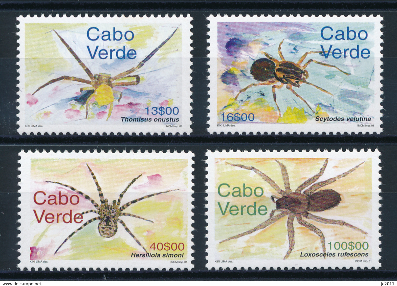 Cabo Verde - 2001 - Spiders - MNH - Isola Di Capo Verde