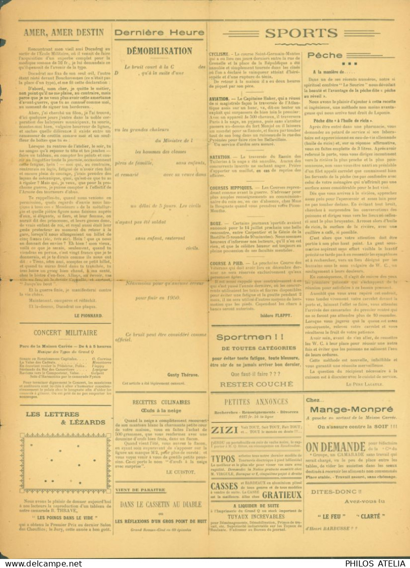 Journal Le Que T'es N°1 1919 Organe De Mise En Boite Du Grand Q Avant Canard Enchaîné - Sonstige & Ohne Zuordnung