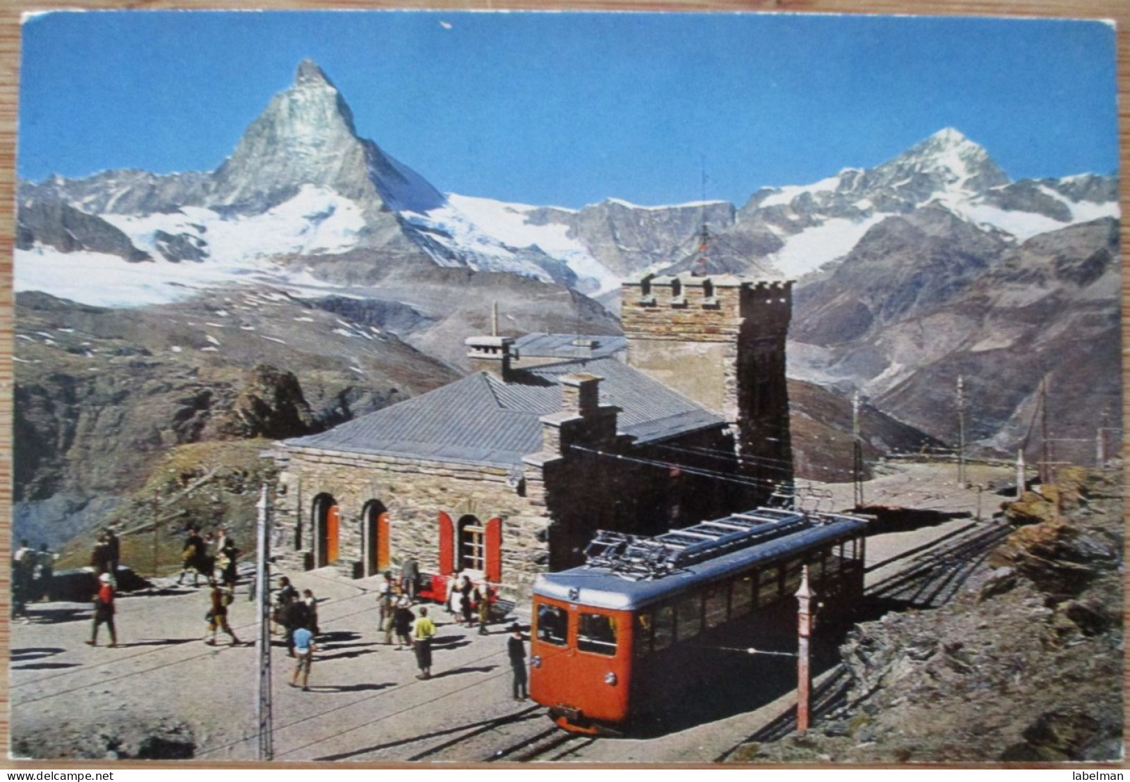 SWITZERLAND SWISS SCHWEIZ MOUNTAIN ZERMATT TRAIN POSTCARD ANSICHTSKARTE CARTOLINA PHOTO CARTE POSTALE PC POSTKARTE CARD - Sonstige & Ohne Zuordnung