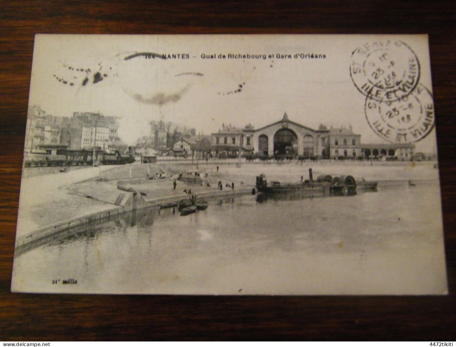 CPA - Nantes (44) - Quai De Richebourg & Gare D'Orléans - 1918 - SUP (HV 22) - Nantes