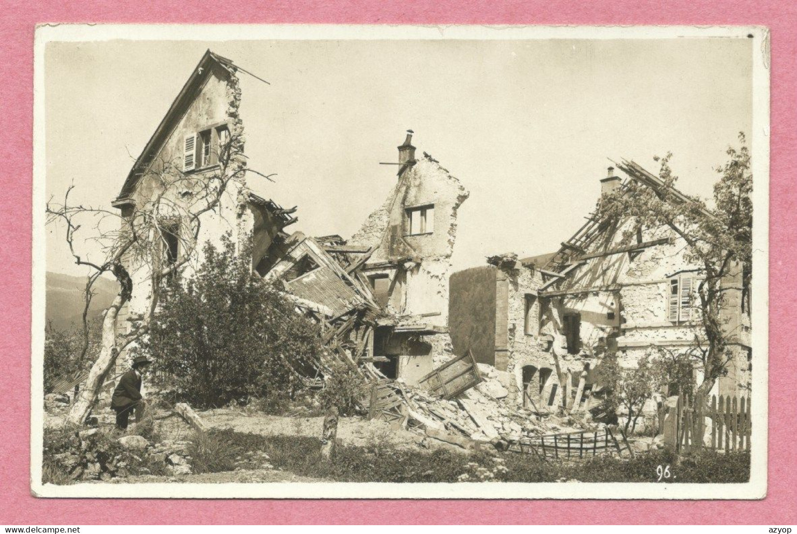 68 - AMPFERSBACH - STOSSWIHR - Carte Photo - Ruines De La Guerre 14/18 - Autres & Non Classés