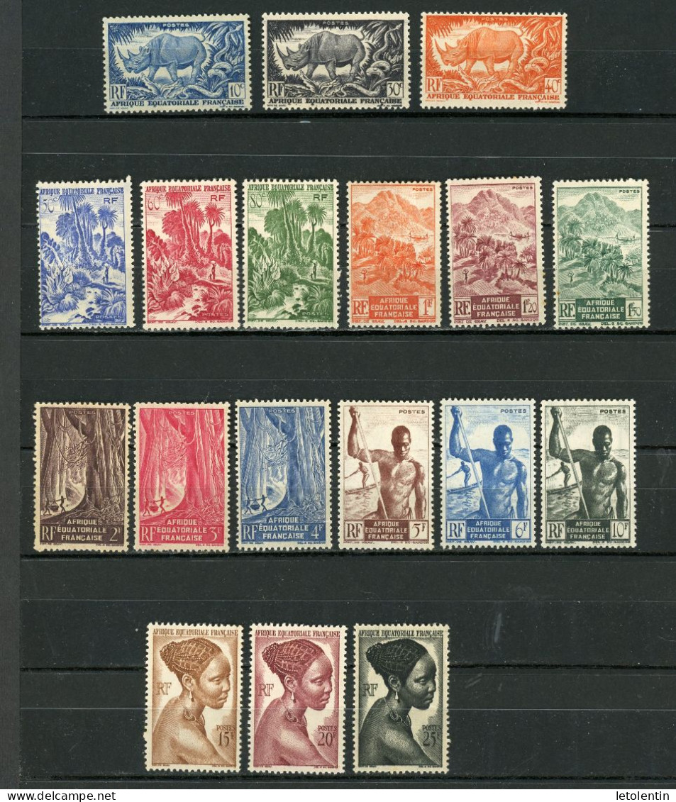 AEF  -    SÉRIE COURANTE -  N° Yvert  208/226  **/(*) !! - Unused Stamps