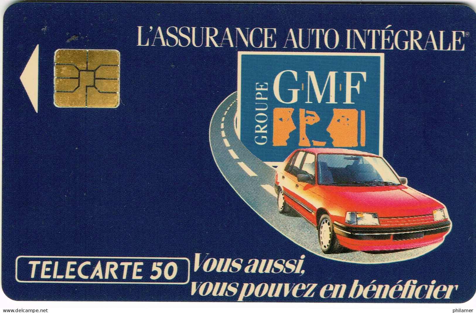 France French Telecarte Phonecard Prive EN203 GMF Assurance Auto Integrale Voiture Auto Car UT BE - Telefoonkaarten Voor Particulieren