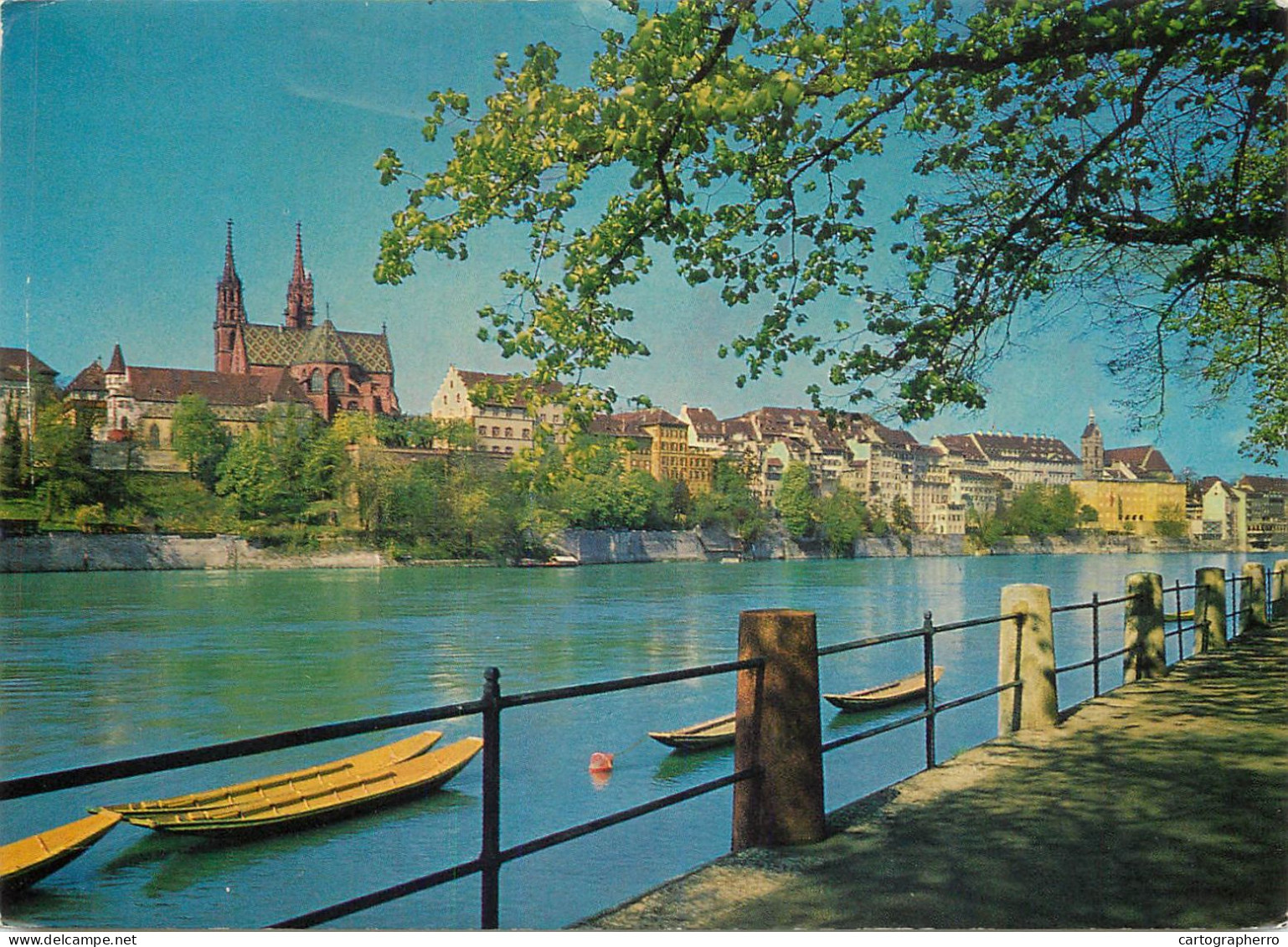 Navigation Sailing Vessels & Boats Themed Postcard Basel Rheinpartie Rowboat - Segelboote