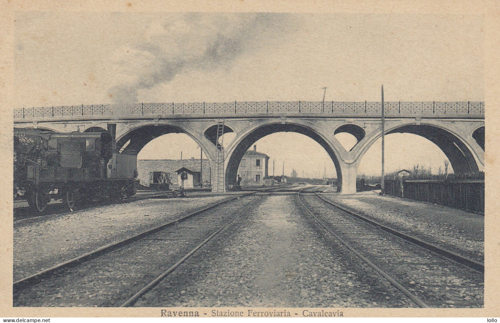 Emilia Romagna  -  Ravenna  -  Stazione Ferroviaria  -  Cavalcavia  - F. Piccolo  - Nuova -  Bella Con Treno - Ravenna