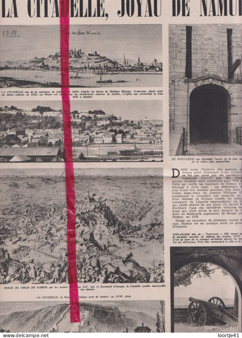 Namur - La Citadelle, Histoire - Orig. Knipsel Coupure Tijdschrift Magazine - 1953 - Zonder Classificatie