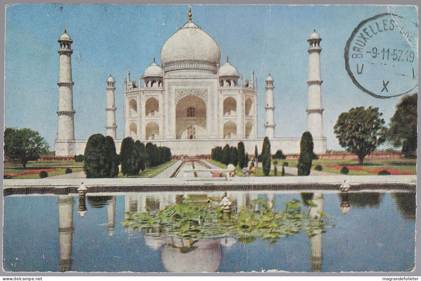 CPA CARTE POSTALE INDE INDIA LE TAJ-MAHAL A AGRA 1952 - India