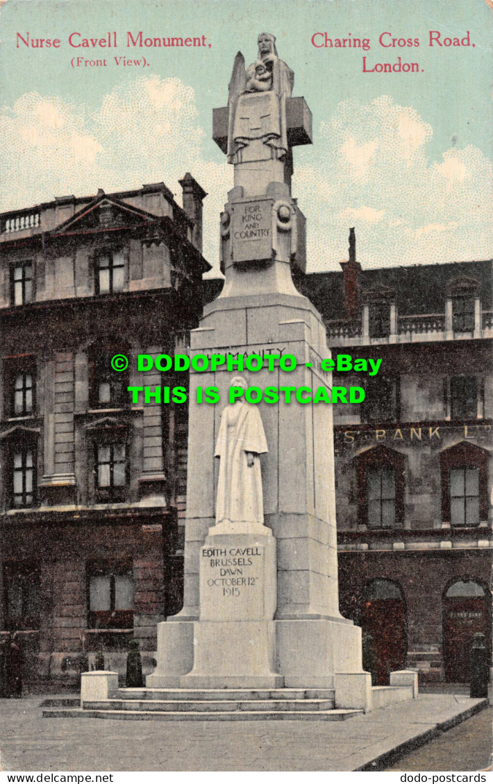 R549651 London. Charing Cross Road. Nurse Cavell Monument. W. H. S - Other & Unclassified