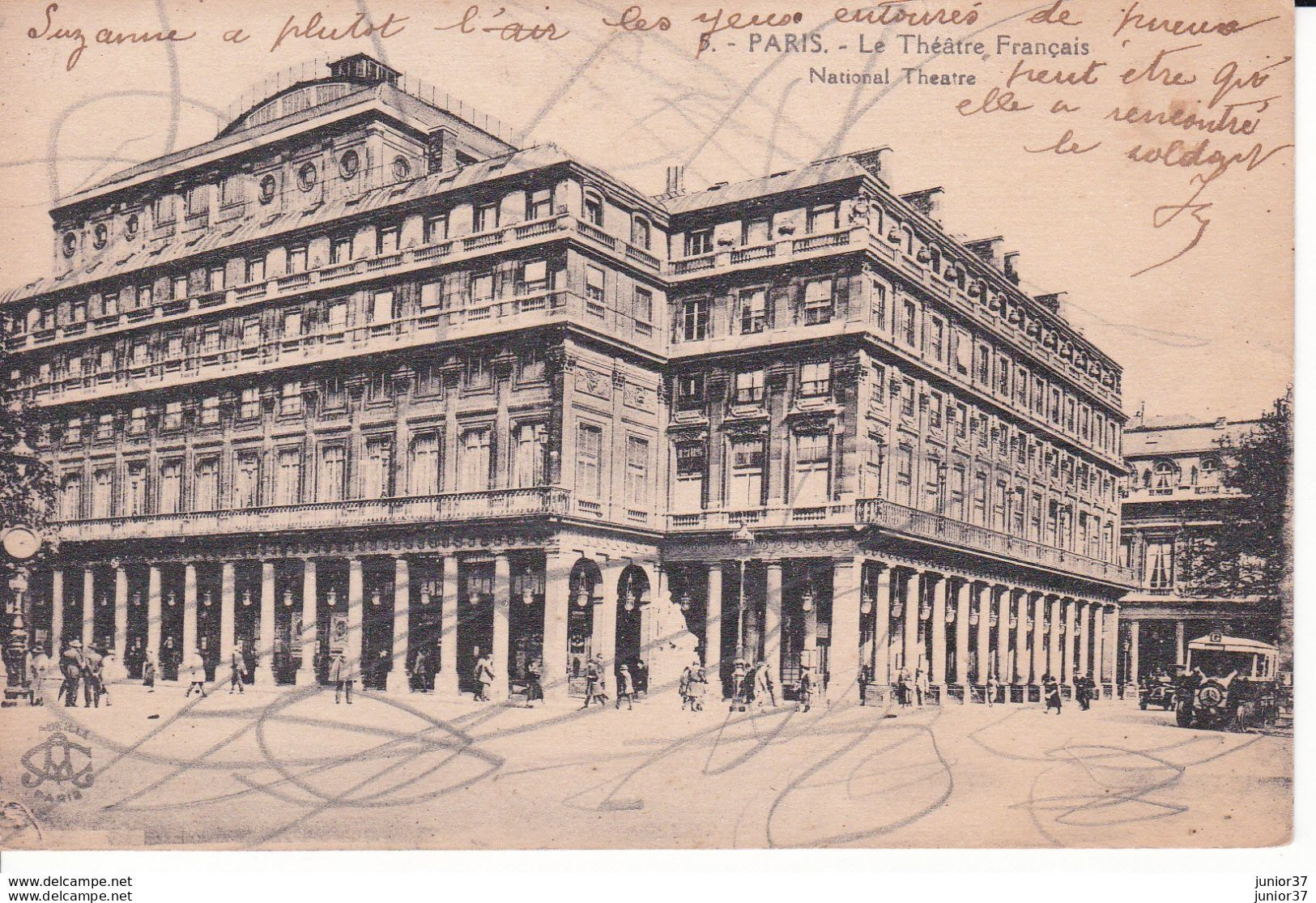 4 Cartes De Paris, Palais De Justice, Place Du Carrousel, Théâtre Français, Vue Panoramique - Sacré Coeur