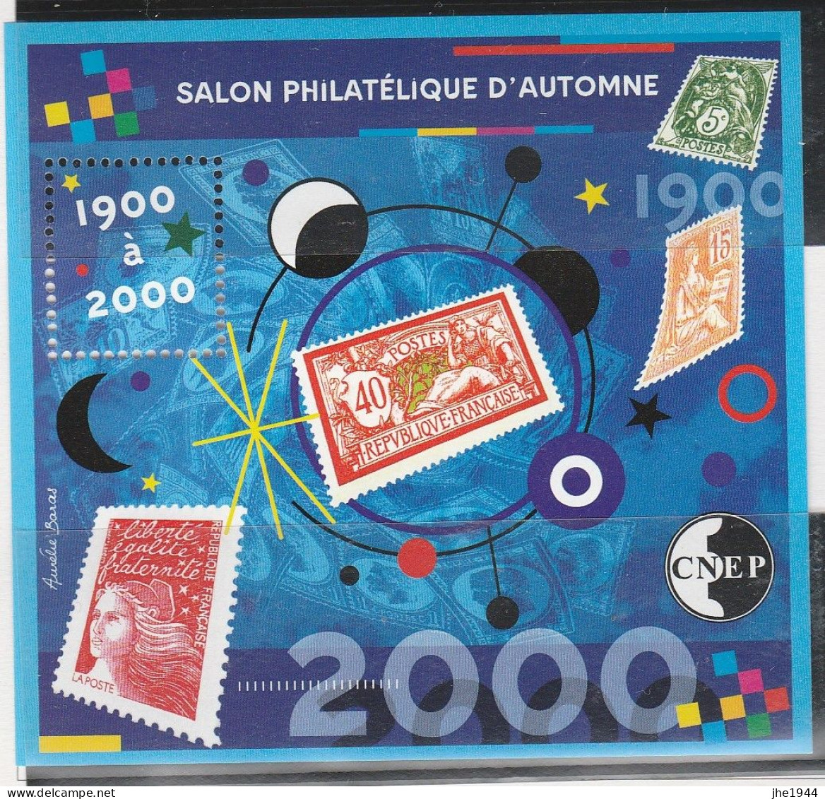 France CNEP N° 32 54 éme Salon Phil. Automne Paris, 1900 à 2000 Par Les Timbres - CNEP