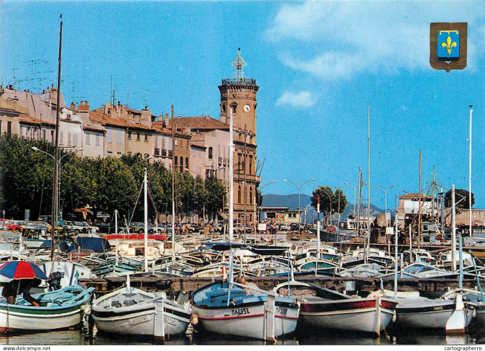 Navigation Sailing Vessels & Boats Themed Postcard La Ciotat Harbour 1981 Yacht - Sailing Vessels