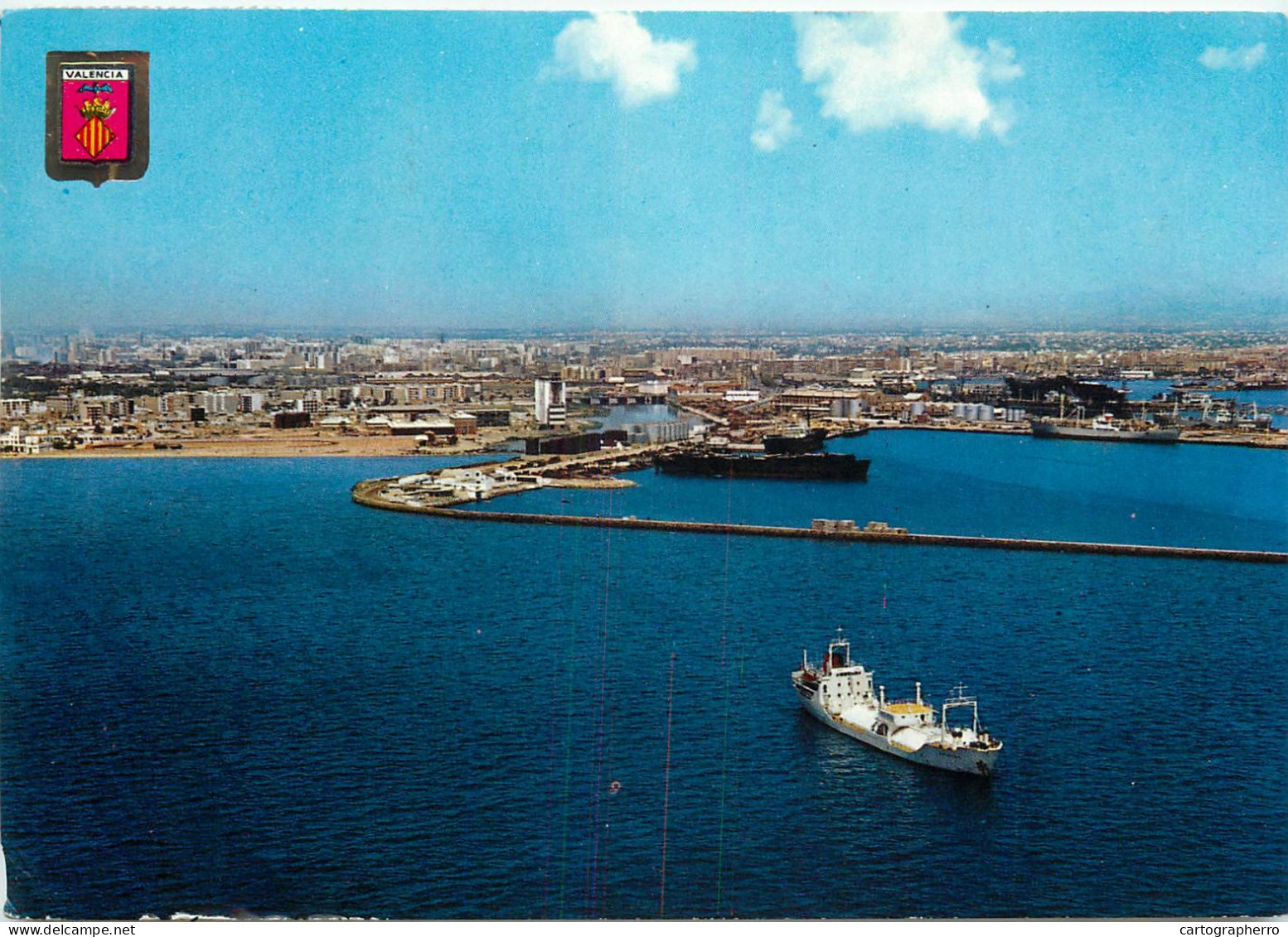 Navigation Sailing Vessels & Boats Themed Postcard Valencia Harbour - Segelboote
