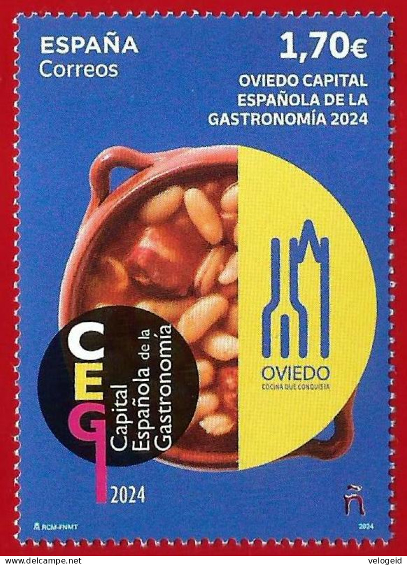 España. Spain. 2024. Capital Española De La Gastronomía 2024. Oviedo - Ungebraucht