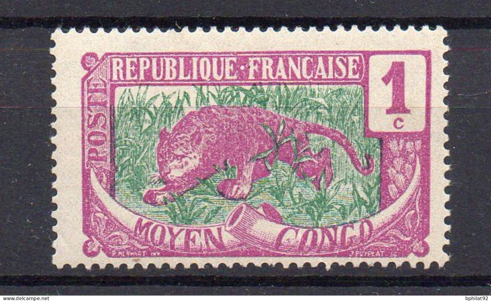 !!! OUBANGUI, N°25b SANS LA SURCHARGE NEUF * - Unused Stamps