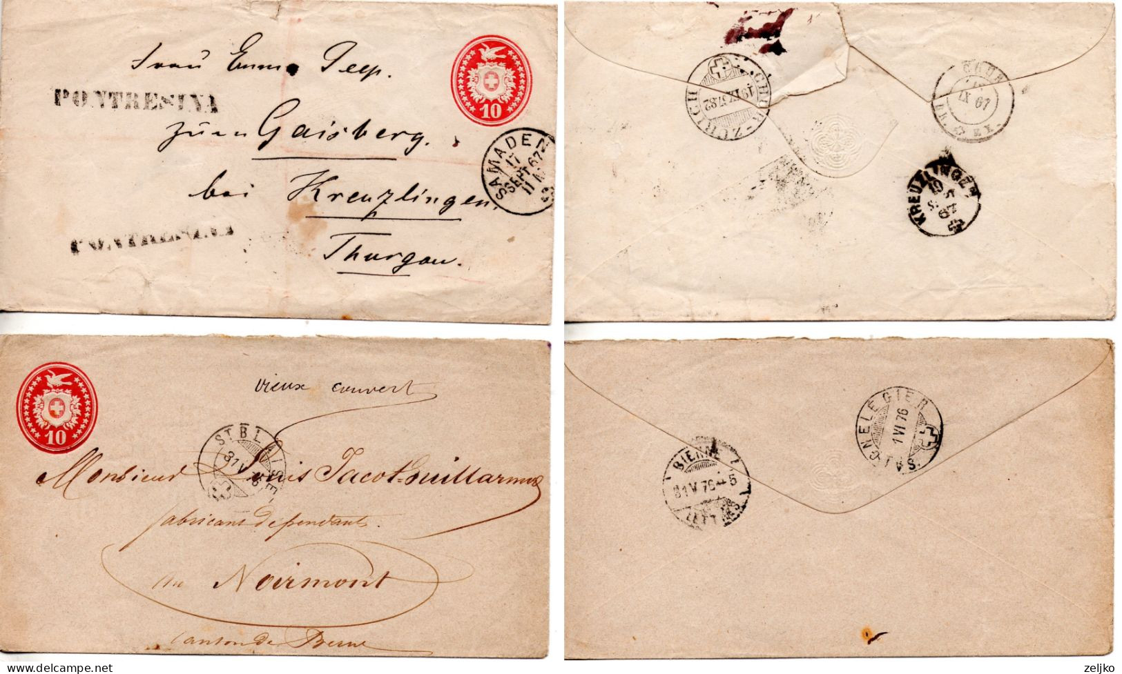 UK, GB, Great Britain, Stationery, 2 Letters - Entiers Postaux