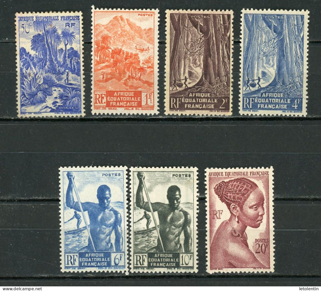 AEF  -    SÉRIE COURANTE -  N° Yvert  211+214+217+220+222+223+225 **/(*) - Unused Stamps