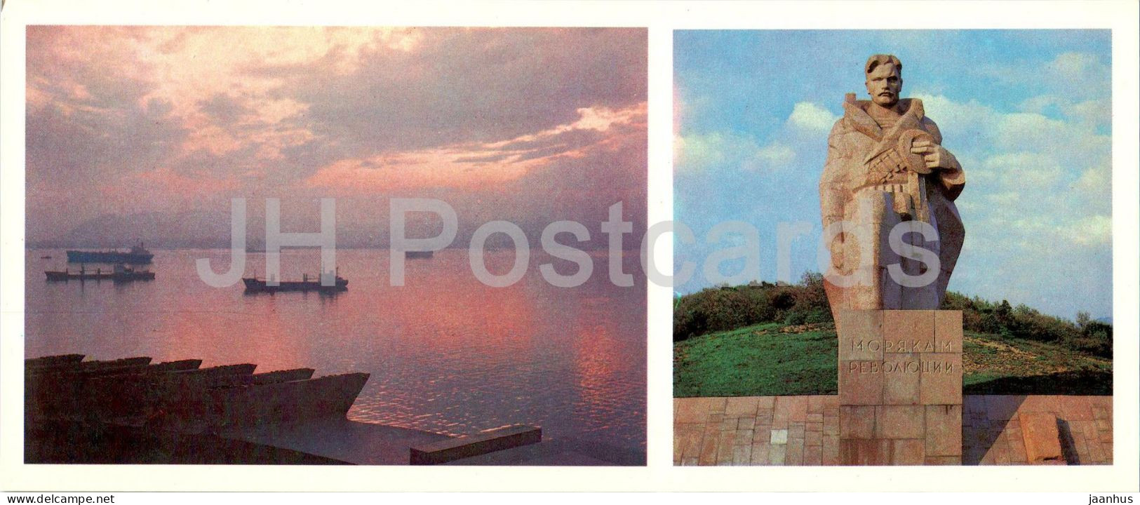 Novorossiysk - Sunset On The Sea - Monument To The Sailors Of The Revolution - 1985 - Russia USSR - Unused - Russland