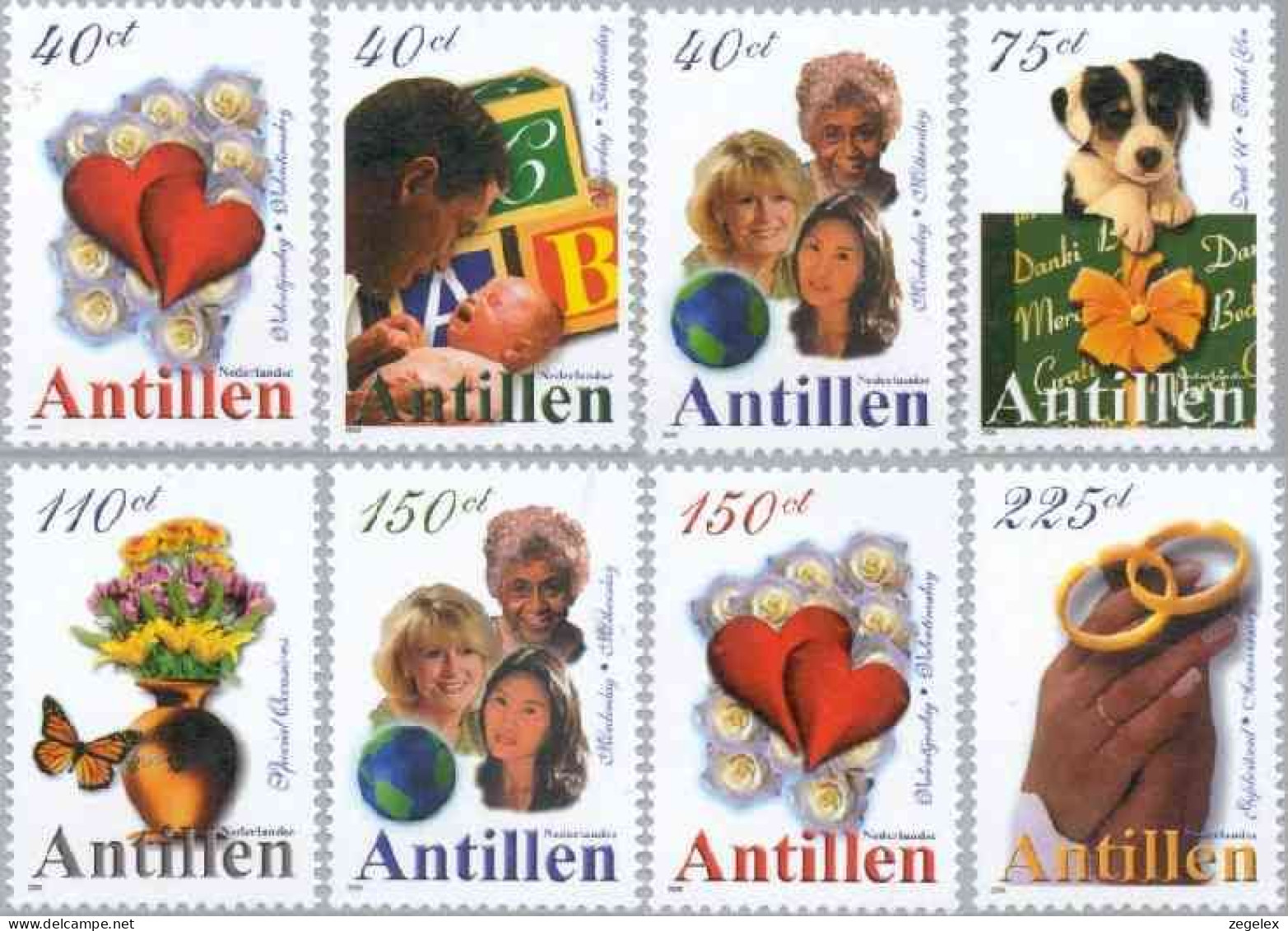 Ned Antillen 2000 Gelegenheidszegels, Dog NVPH 1298, MNH** Postfris - Niederländische Antillen, Curaçao, Aruba