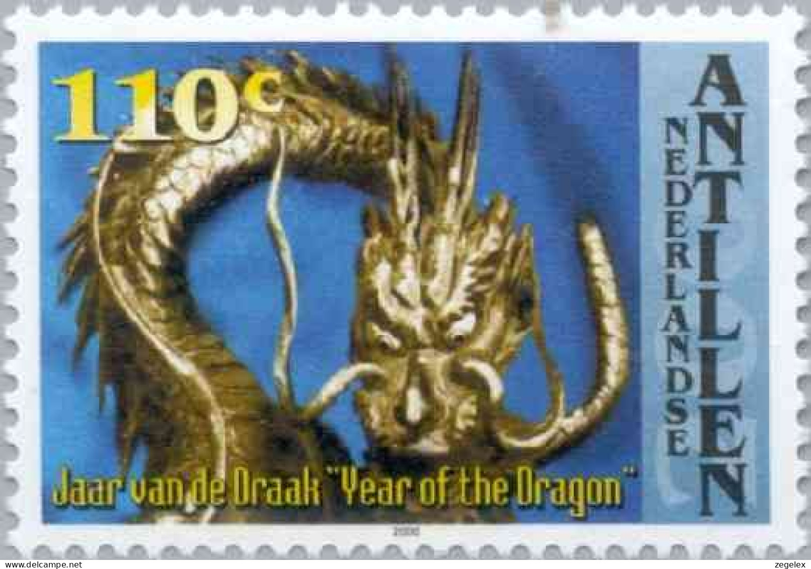 Ned Antillen 2000 Chinese New Year - Dragon NVPH 1306, MNH** Postfris - Curazao, Antillas Holandesas, Aruba