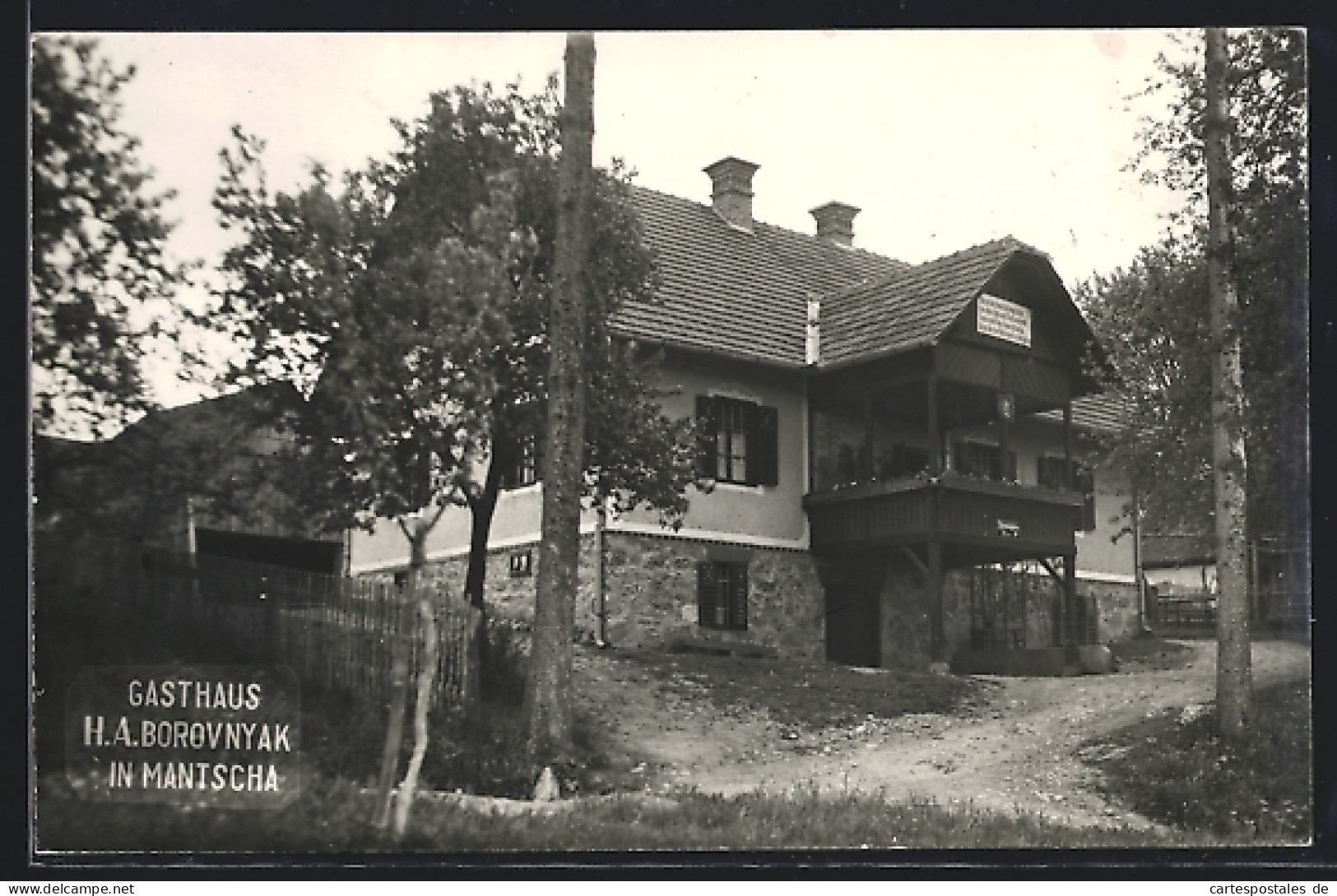 AK Hitzendorf /Steiermark, Mantscha, Gasthaus H. A. Borovnyak  - Other & Unclassified