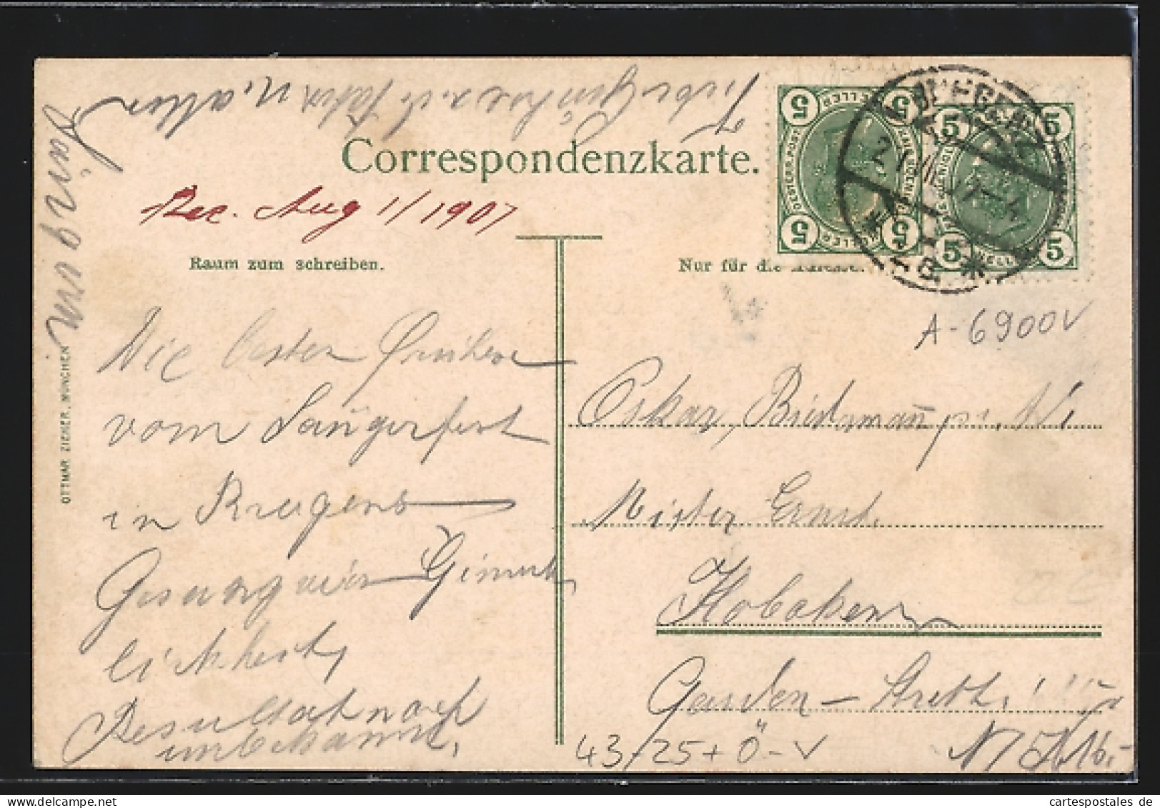 Künstler-AK Bregenz, VI. Vorarlberger Sänger-Bundesfest 1907  - Other & Unclassified