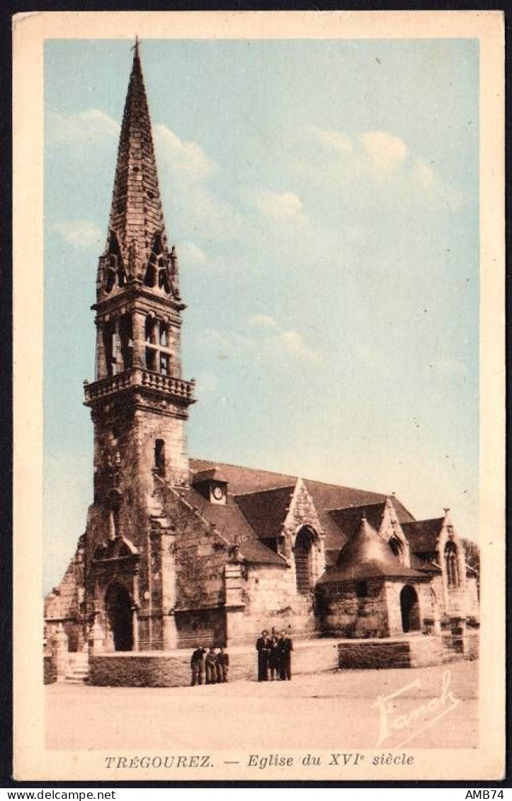 29-0051 - Carte Postale FINISTERE (29) - TREGOUREZ - Eglise Du XVIème Siècle - Autres & Non Classés