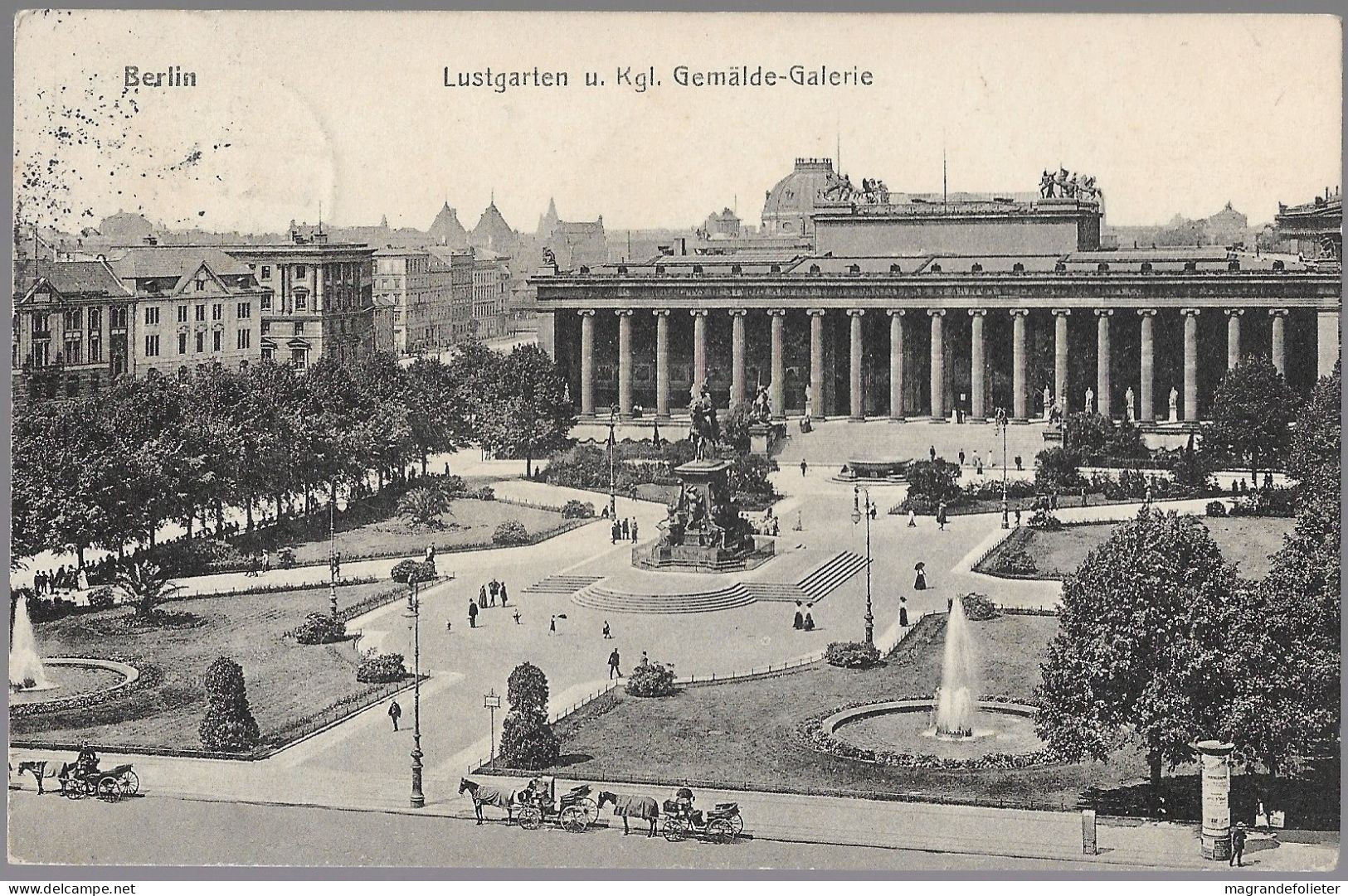 CPA CARTE POSTALE ALLEMAGNE GERMANY BERLIN LUSTGARTEN U. Kgl. GEMÄLDE-GALERIE 1913 - Other & Unclassified