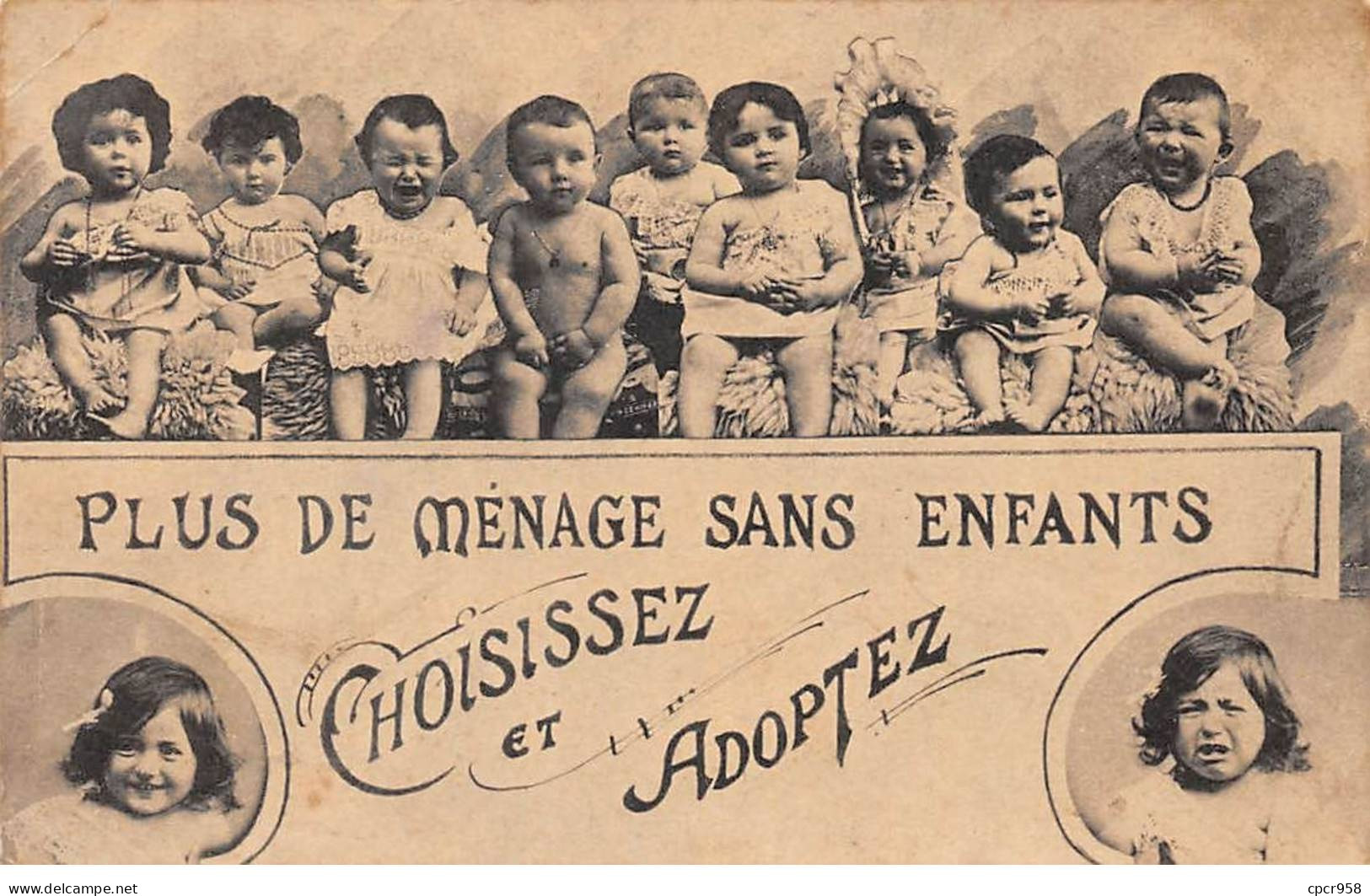 Enfants - N°91145 - Plus De Ménage Sans Enfants - Choisissez Et Adoptez - Grupo De Niños Y Familias