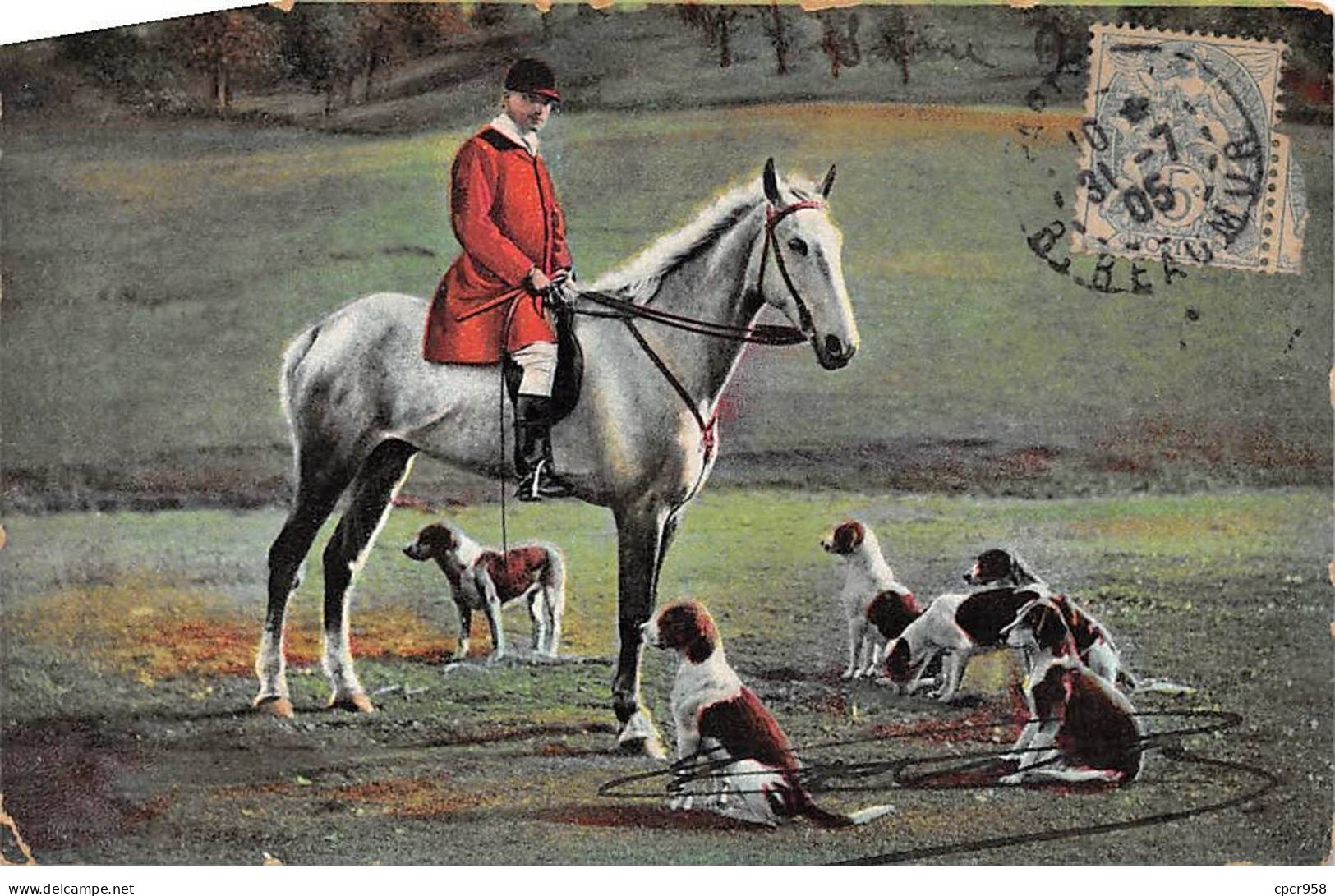 Sports - N°90988 - Chasse - Cavalier Entouré De La Meute - Hunting