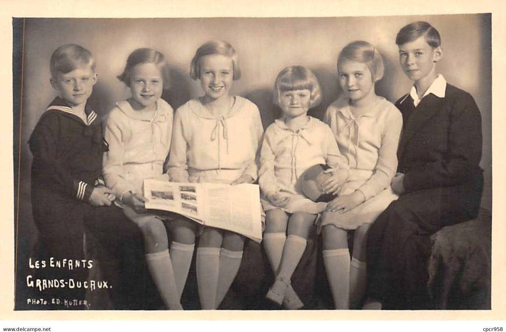 Familles Royales - N°90940 - Les Enfants Grands Ducaux - Carte Photo - Koninklijke Families